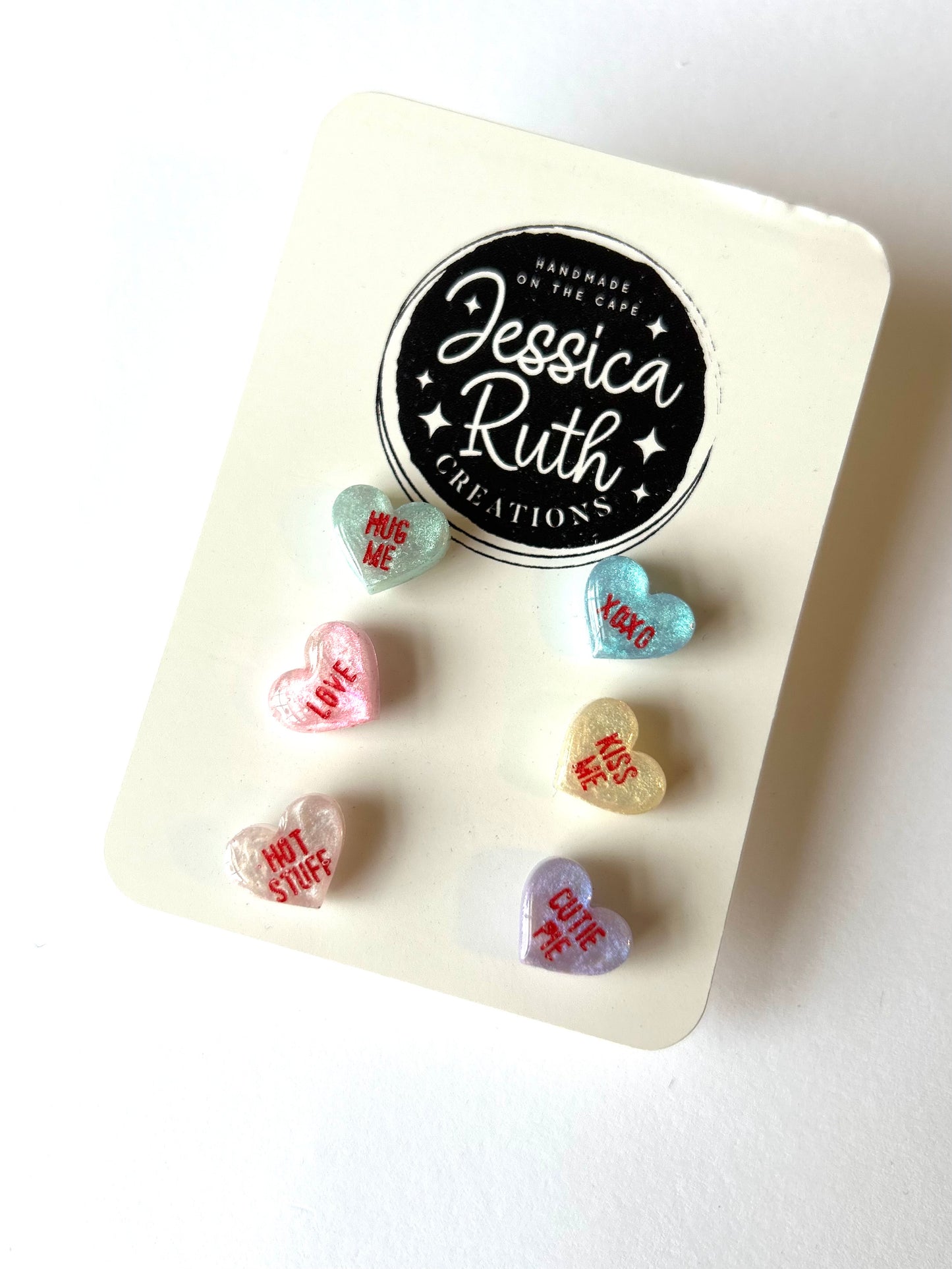 Conversation Heart Mix and Match Stud Packs