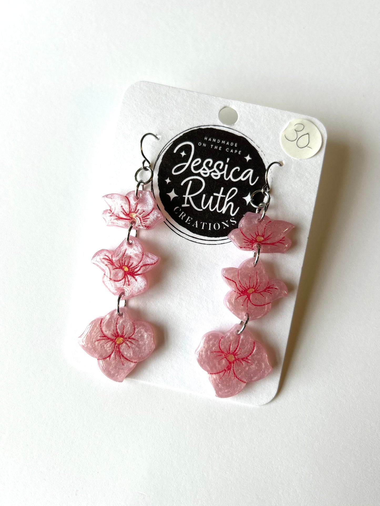 Pink Hydrangea Dangles