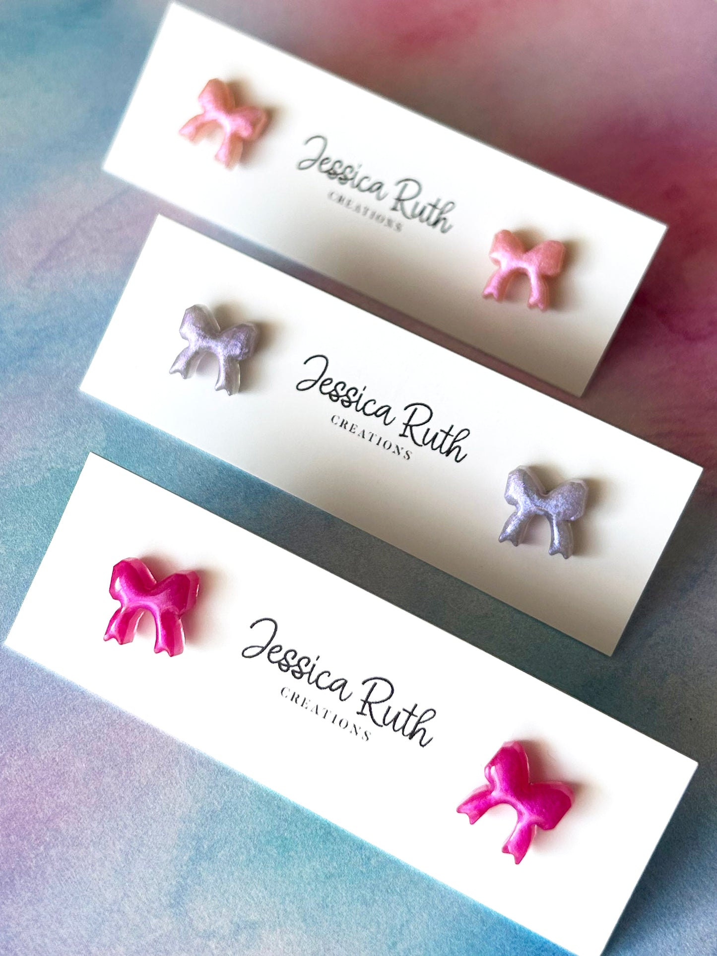 Dainty Bow Studs
