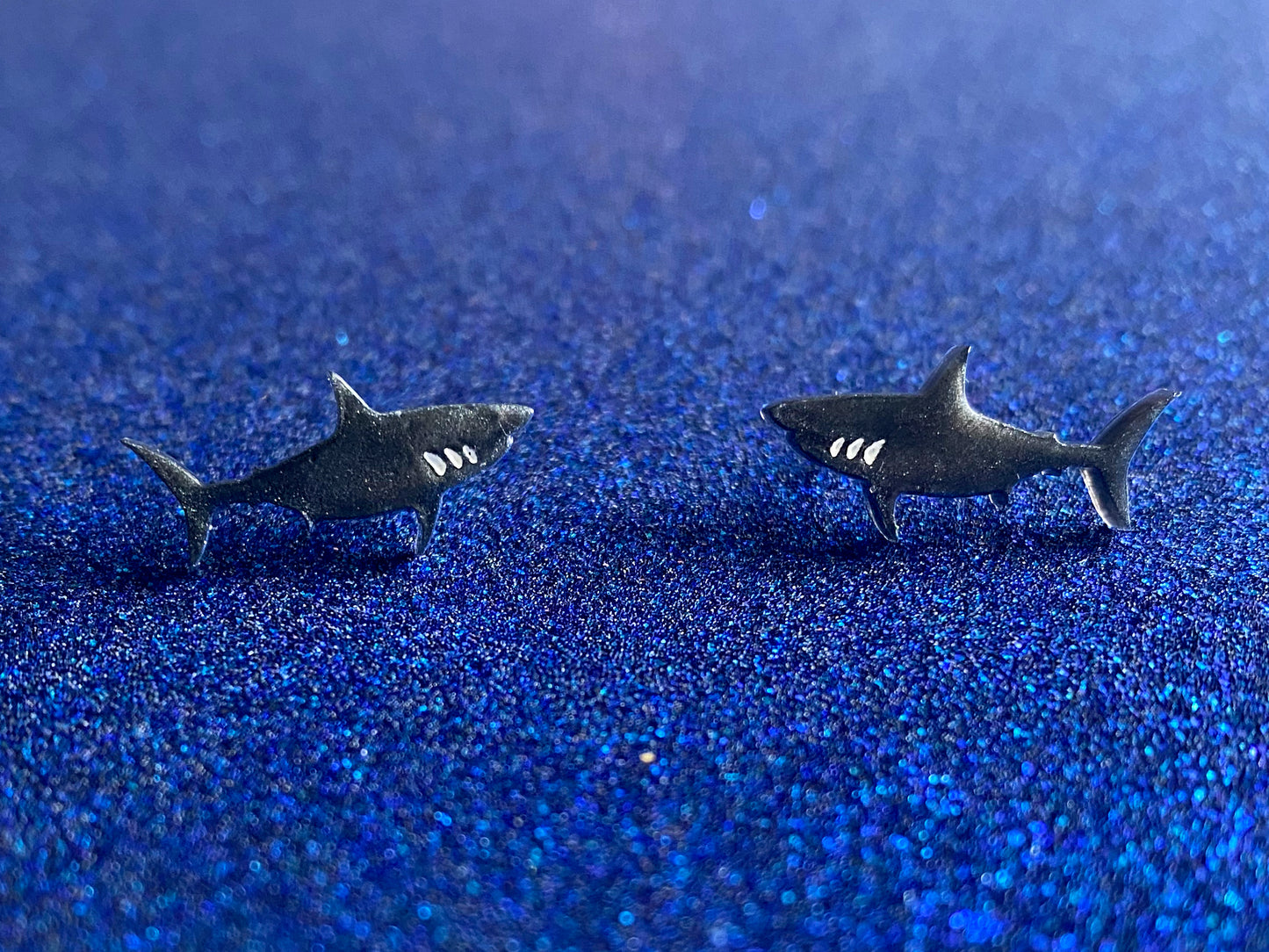Shark Stud Earrings - Multiple Colors!