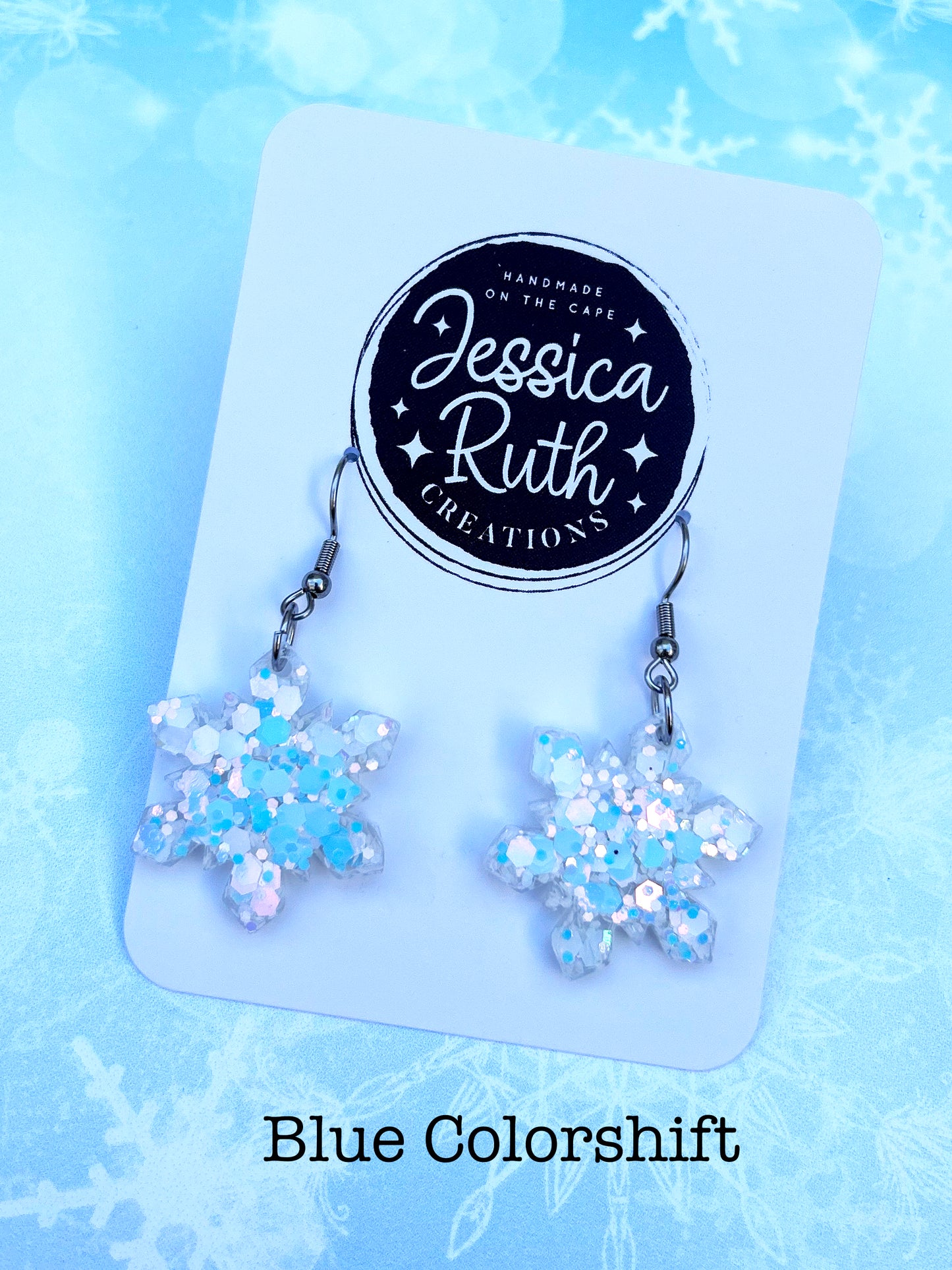 Sparkly Snowflake Dangles