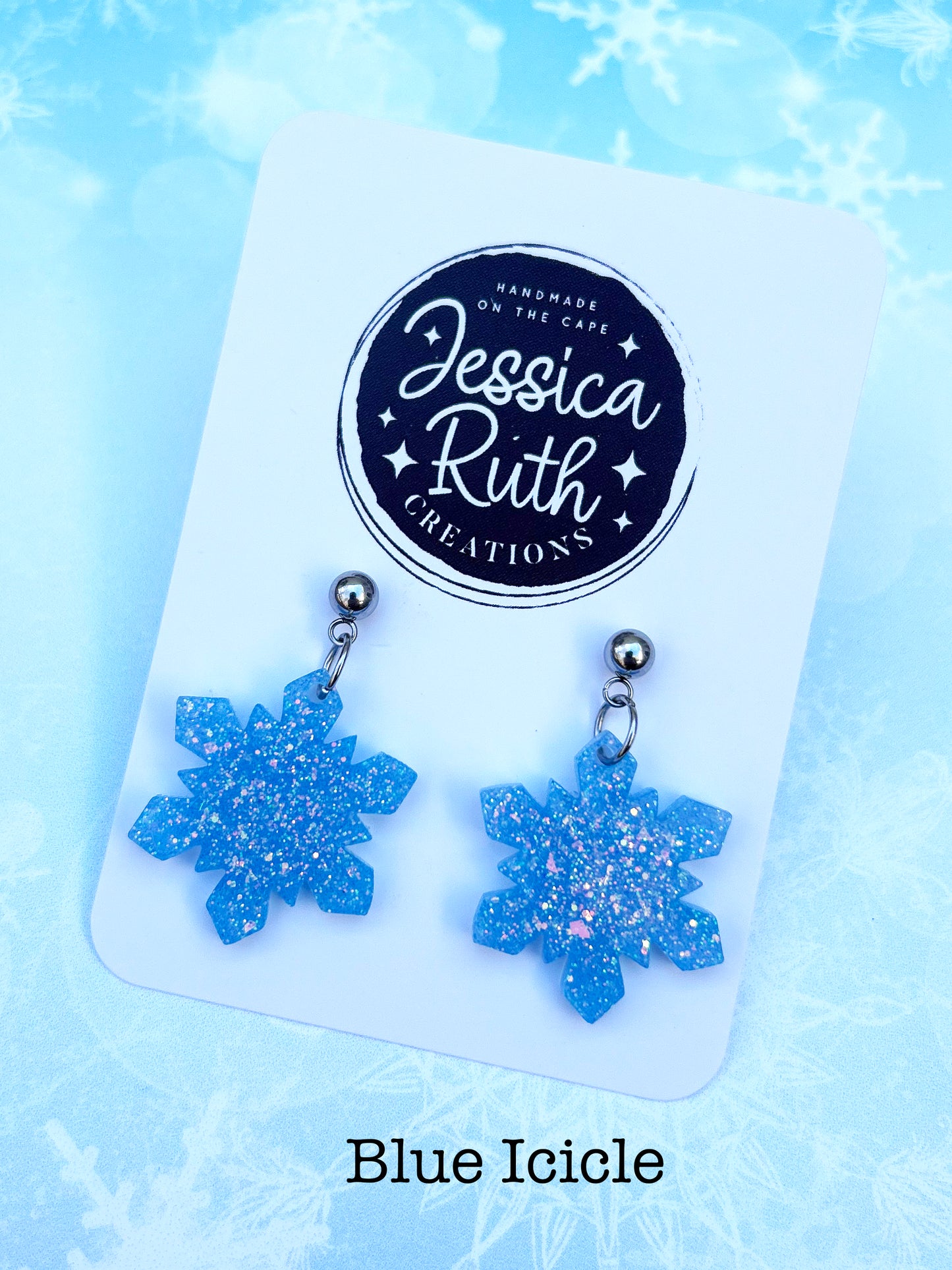 Sparkly Snowflake Dangles