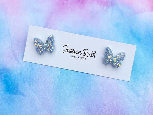 Color Changing Butterfly Studs
