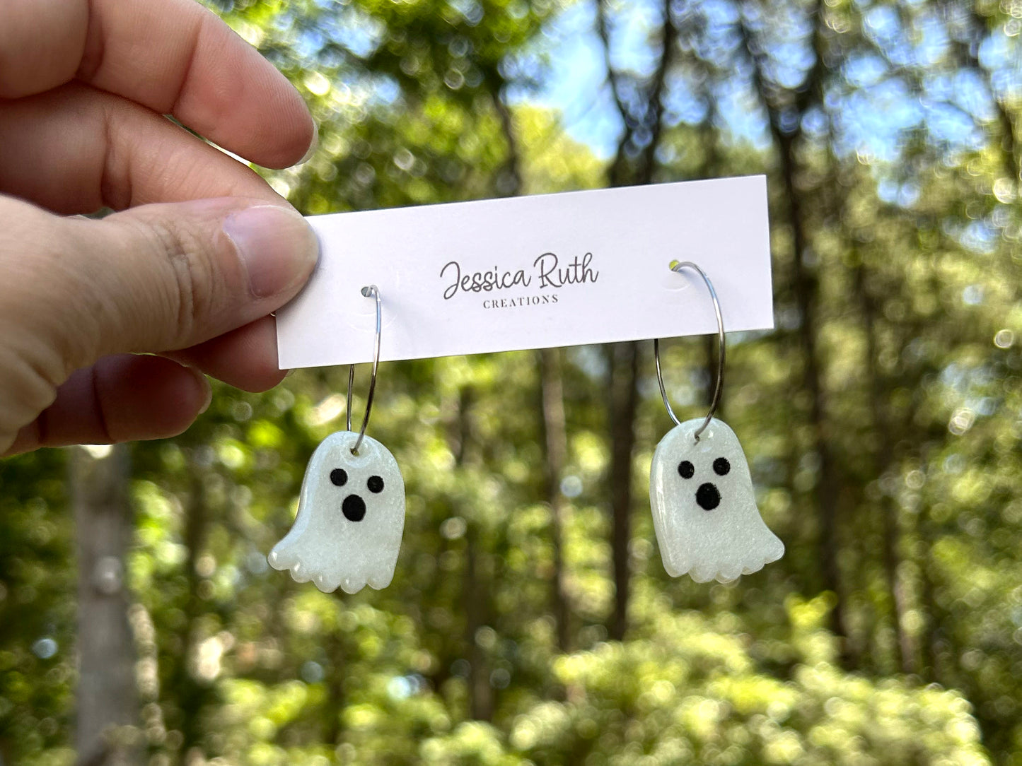 Glowing Ghost Dangles