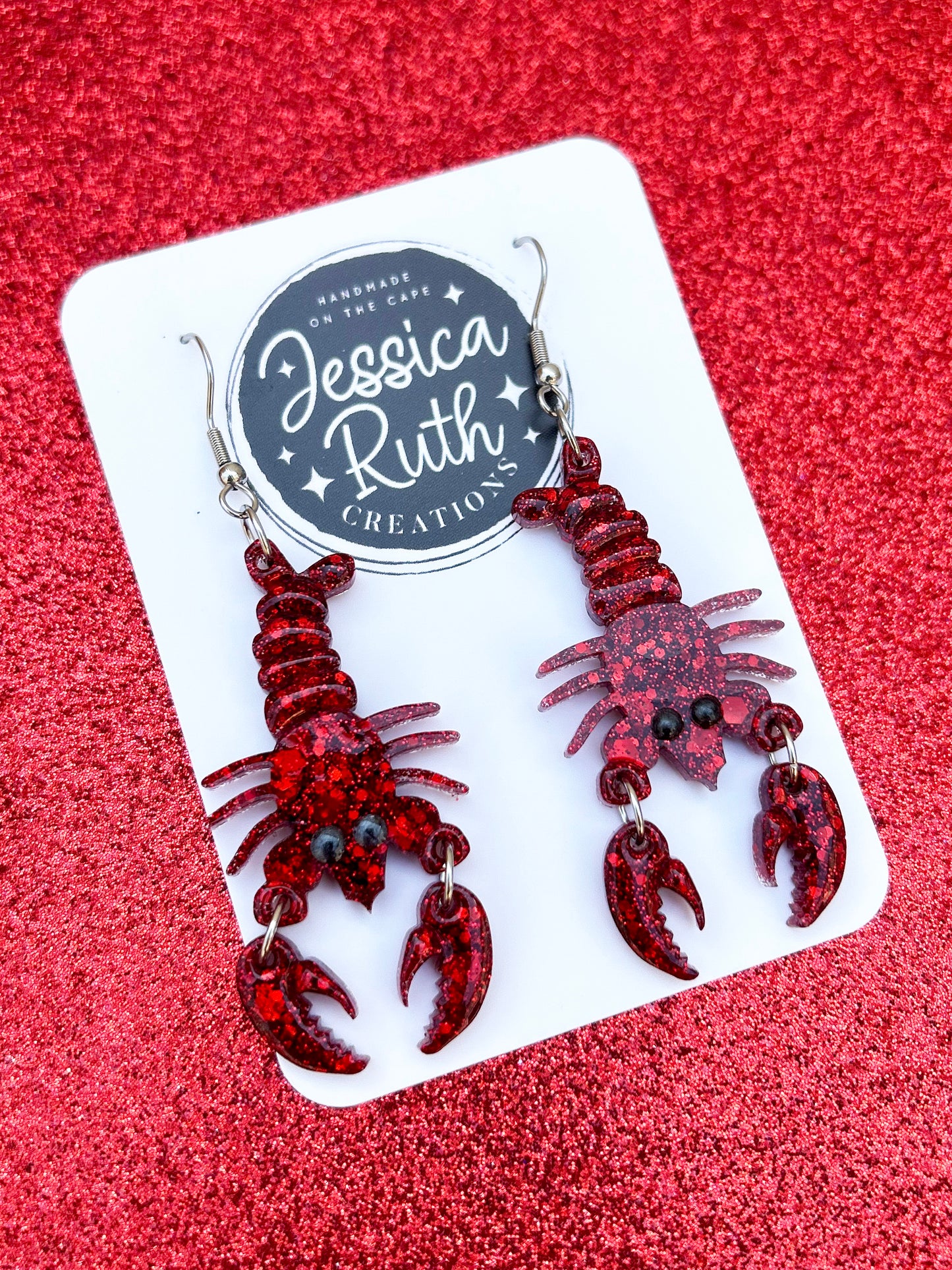 Lobster Dangle Earrings