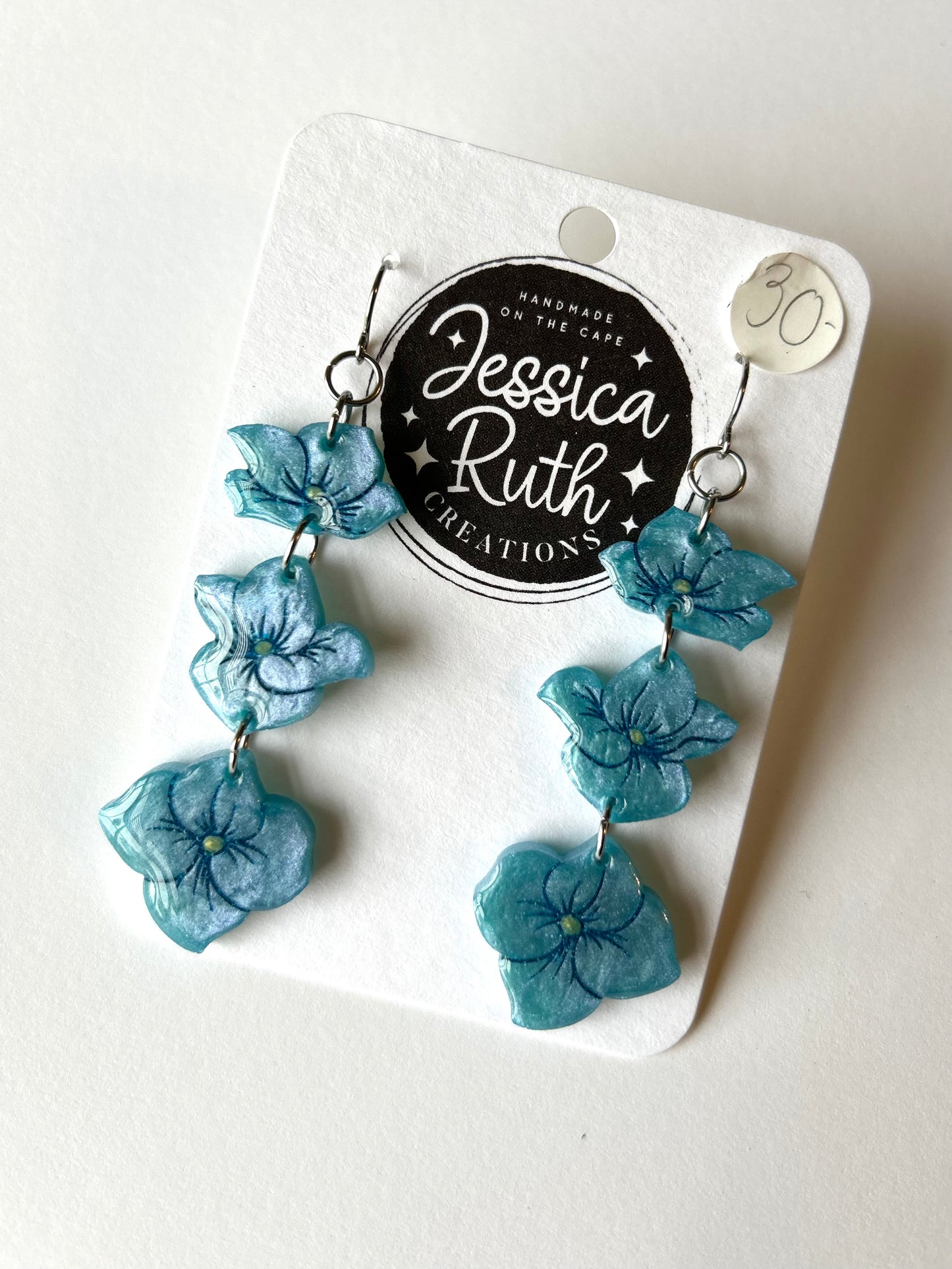 Blue Hydrangea Dangles