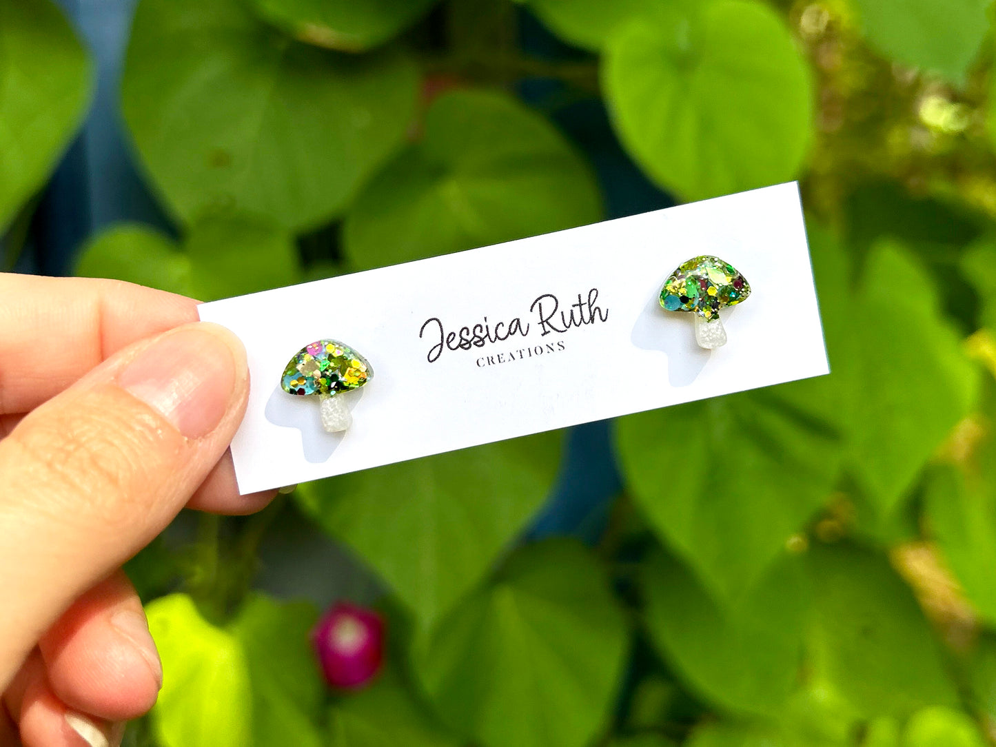 Fall Mushroom Studs