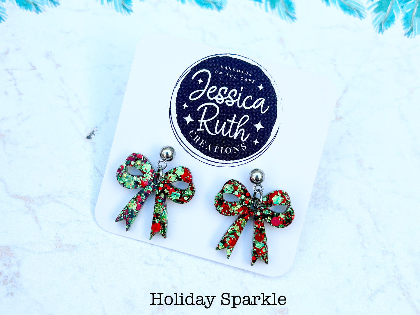 Fun holiday bow dangles