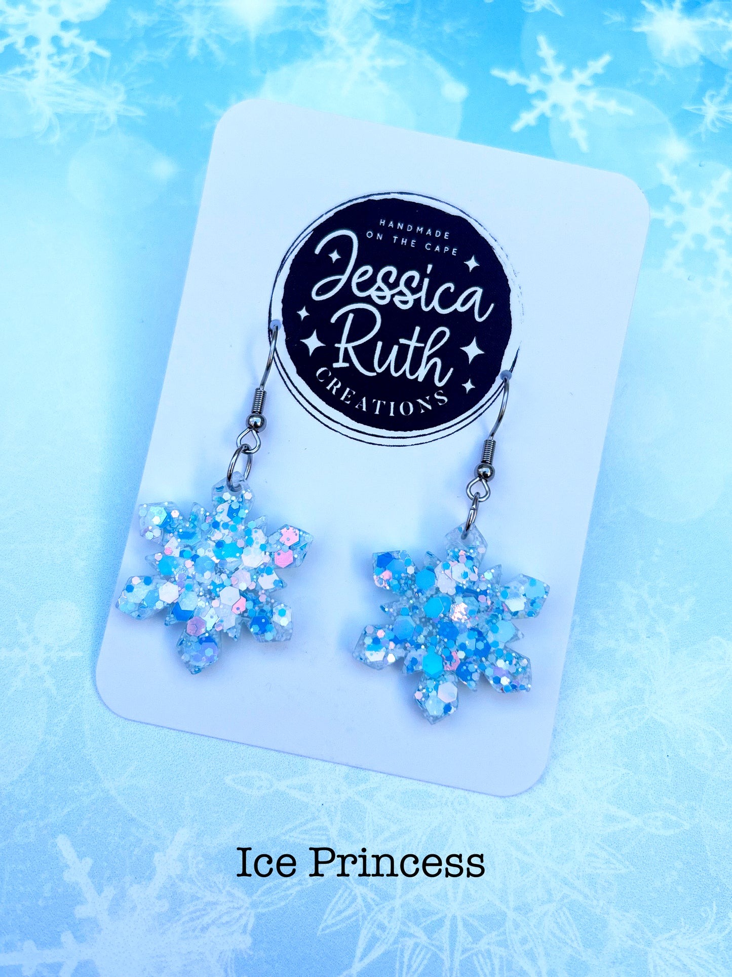 Sparkly Snowflake Dangles