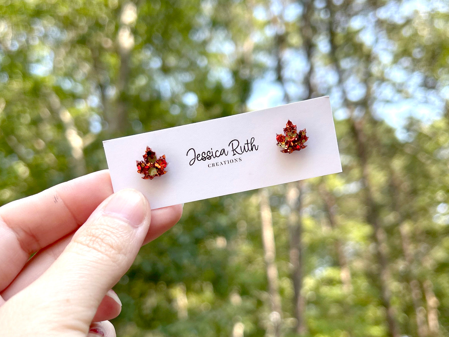 Fall Leaf Studs