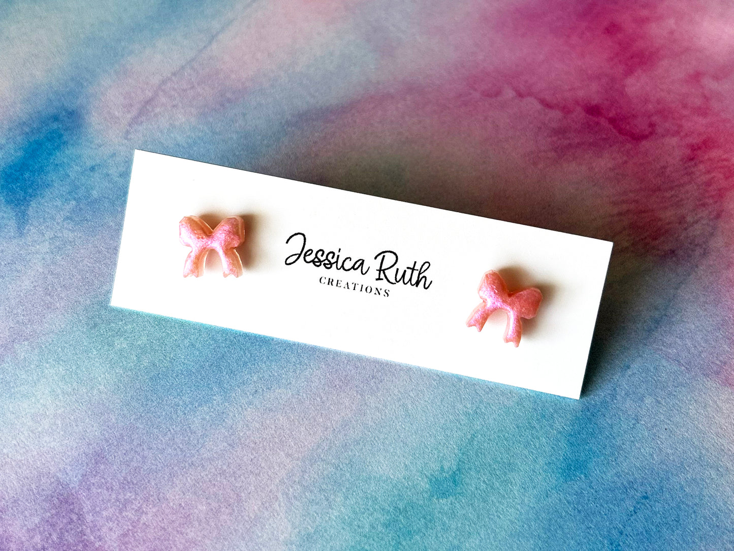 Dainty Bow Studs