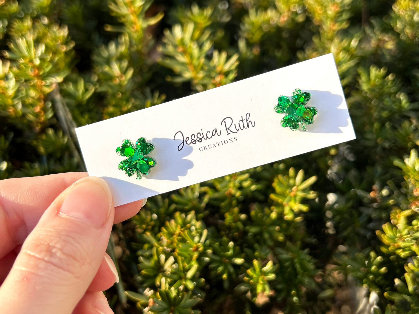 Four Leaf Clover Stud Earrings