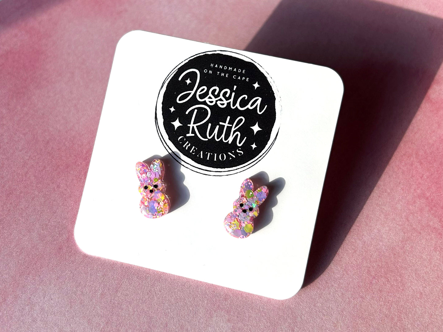 Bunny Peep Studs - Multiple Color Choices!