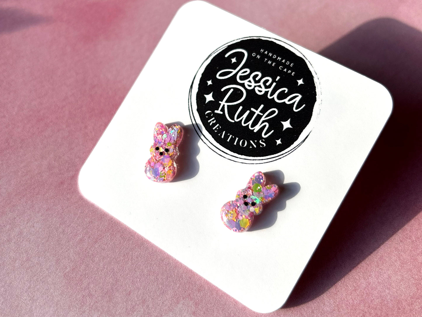 Bunny Peep Studs - Multiple Color Choices!