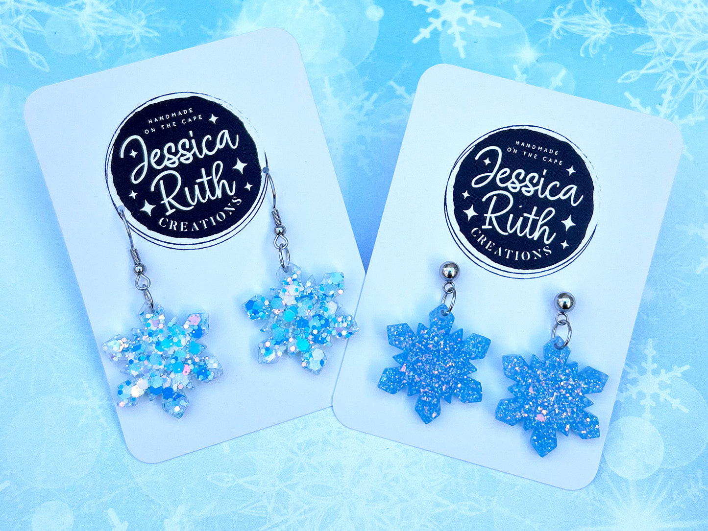 Sparkly Snowflake Dangles