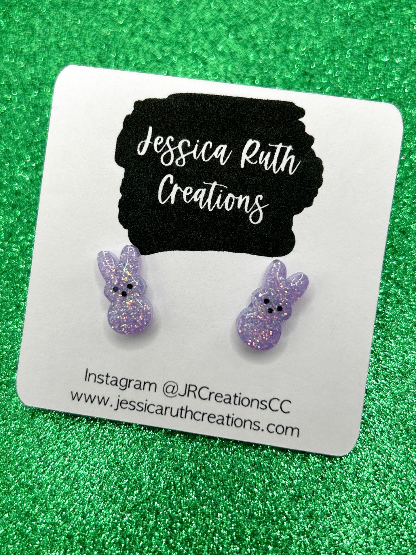 Bunny Peep Studs - Multiple Color Choices!