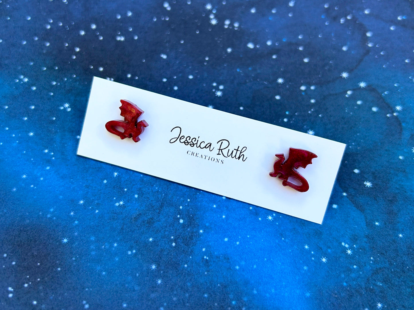 Fantasy Dragon Stud Earrings