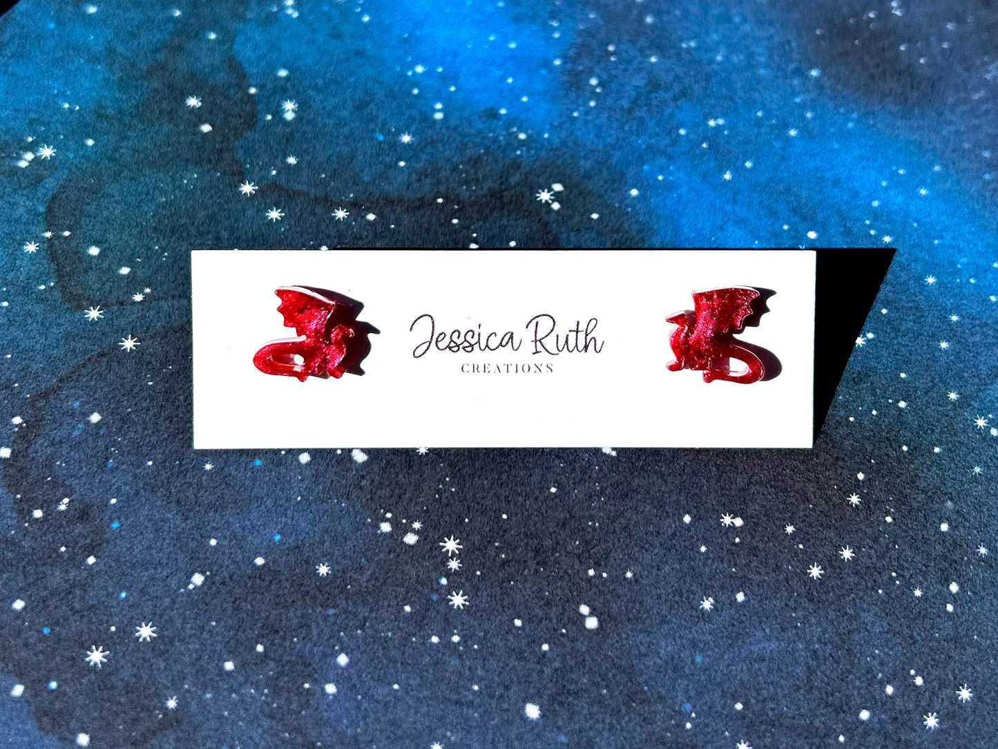 Fantasy Dragon Stud Earrings