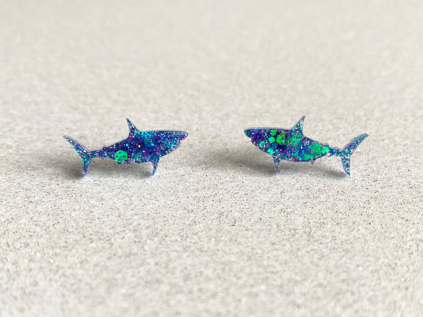 Shark Stud Earrings - Multiple Colors!