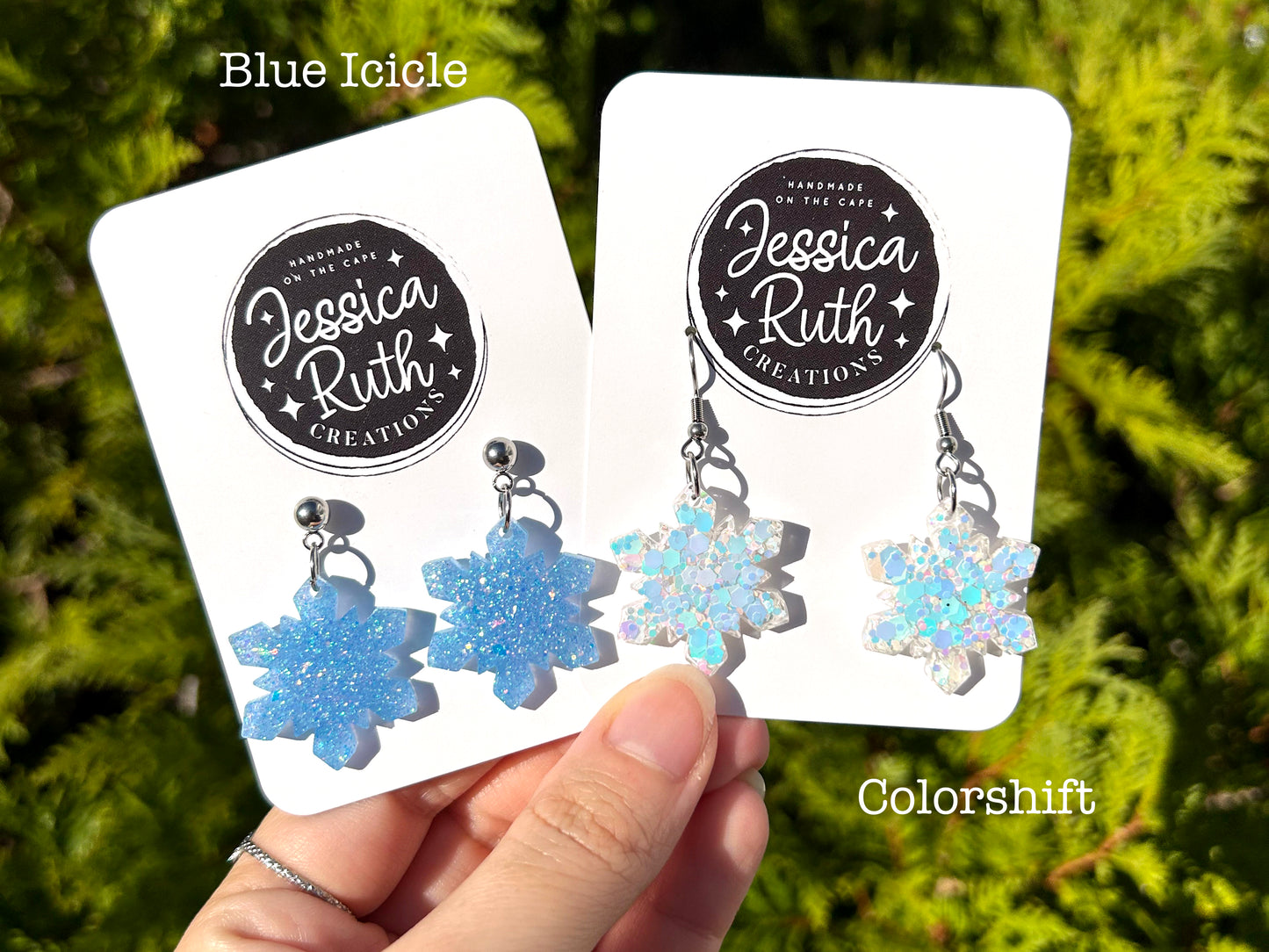 Sparkly Snowflake Dangles