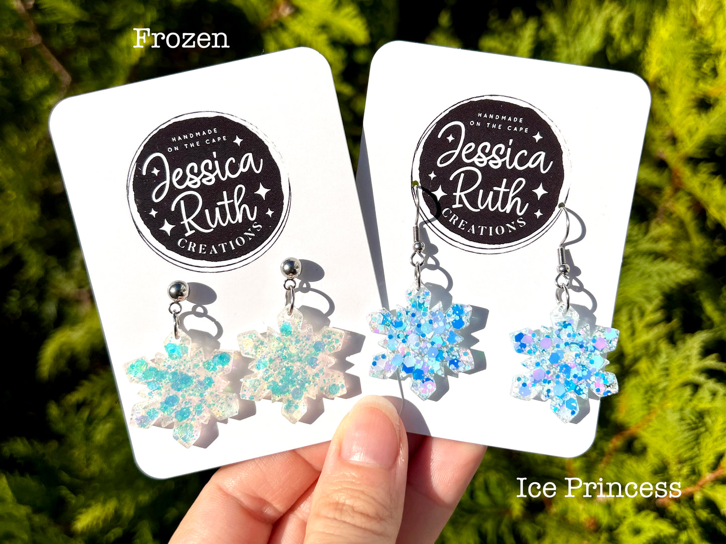 Sparkly Snowflake Dangles