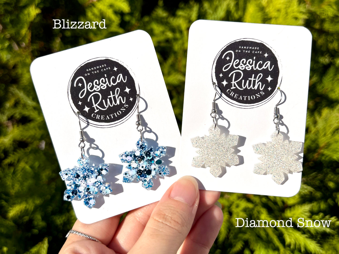 Sparkly Snowflake Dangles