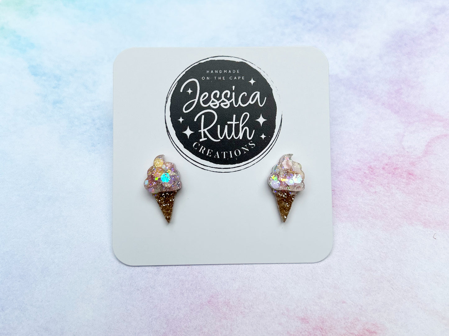 Ice Cream Cone Studs