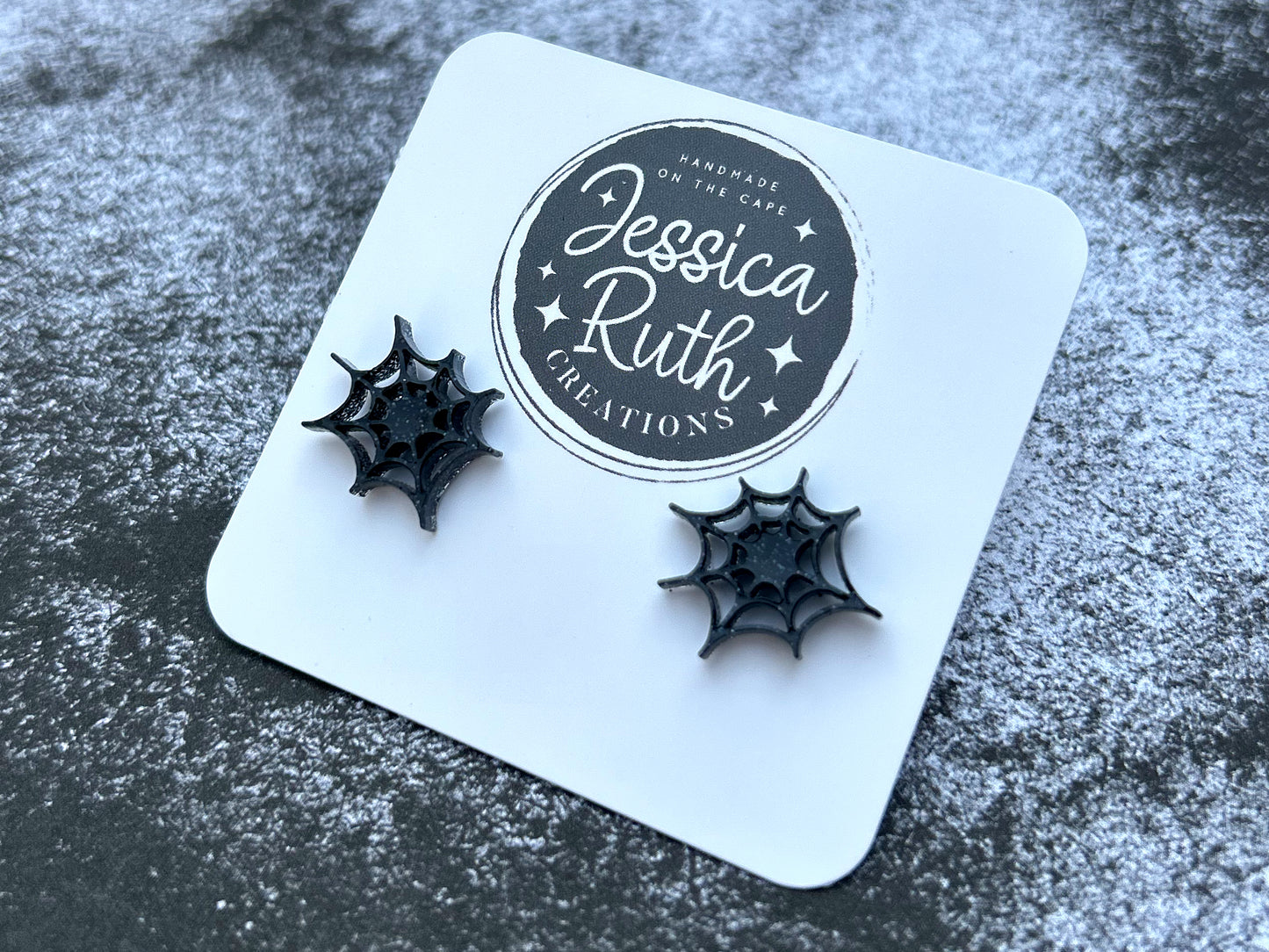Spiderweb Stud Earrings