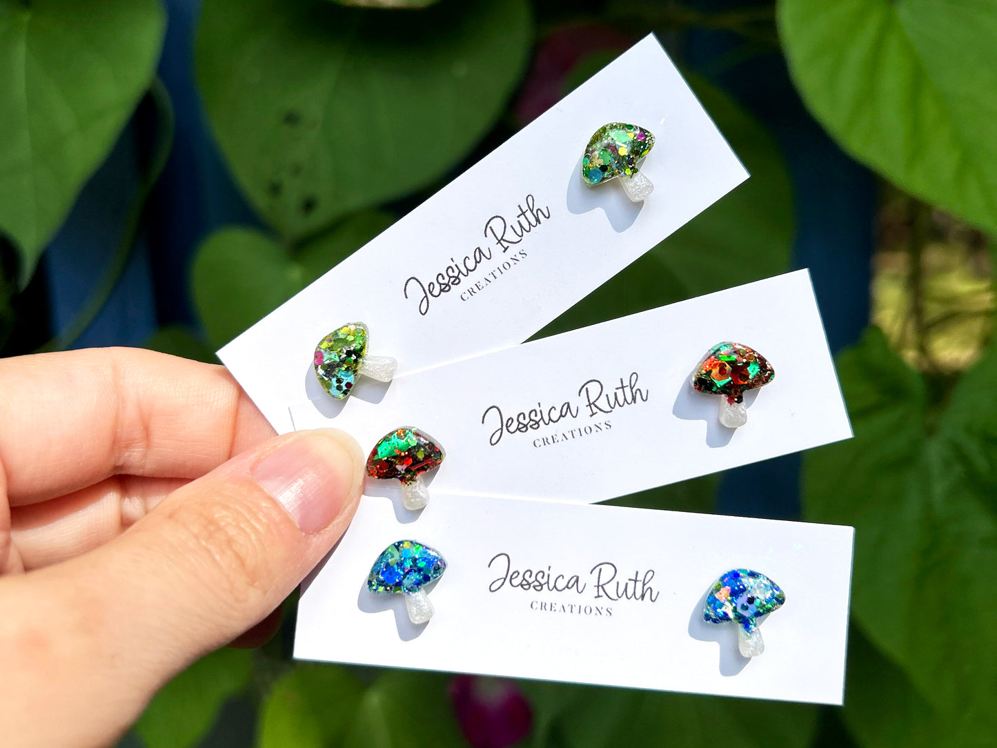 Fall Mushroom Studs