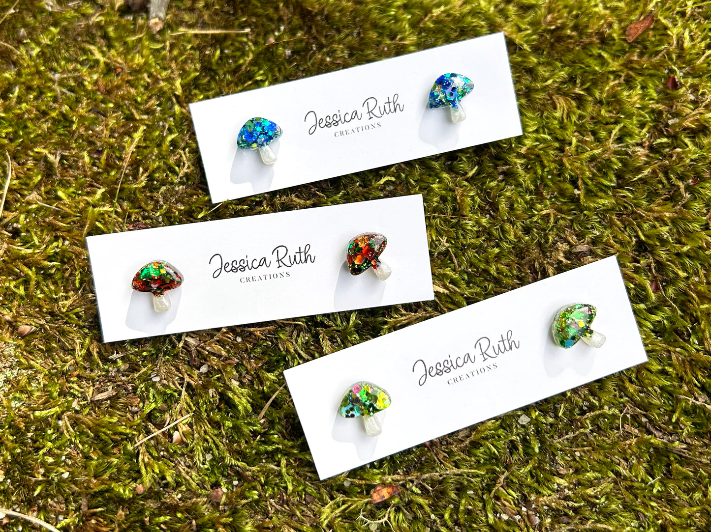 Fall Mushroom Studs