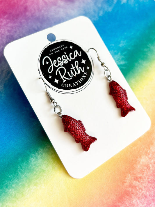 Swedish Fish Dangle Earrings