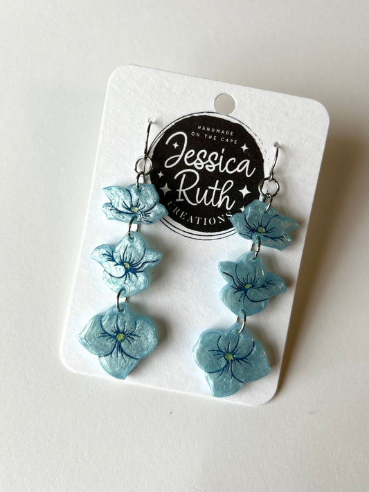 Blue Hydrangea Dangles