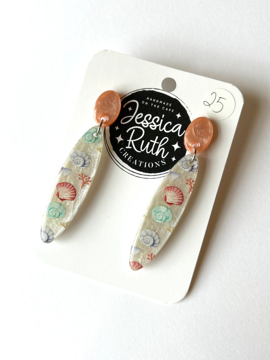 Coastal Seashell Dangles