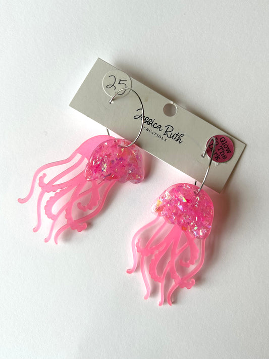 Pink Glow in the Dark Jellies