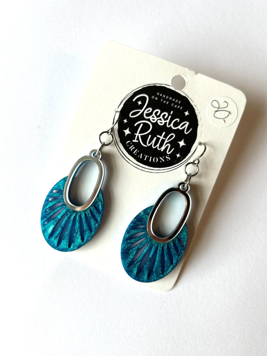 Blue Deco Dangles