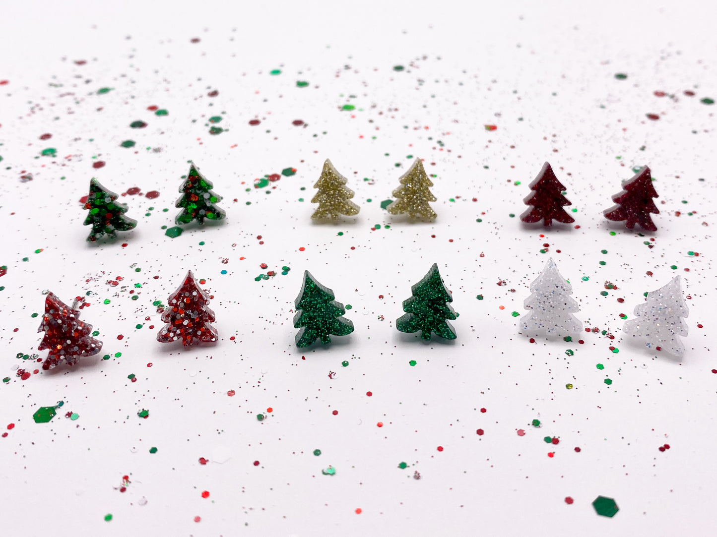 Little Christmas Tree Studs