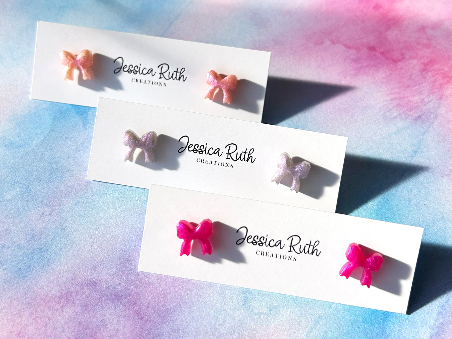 Dainty Bow Studs