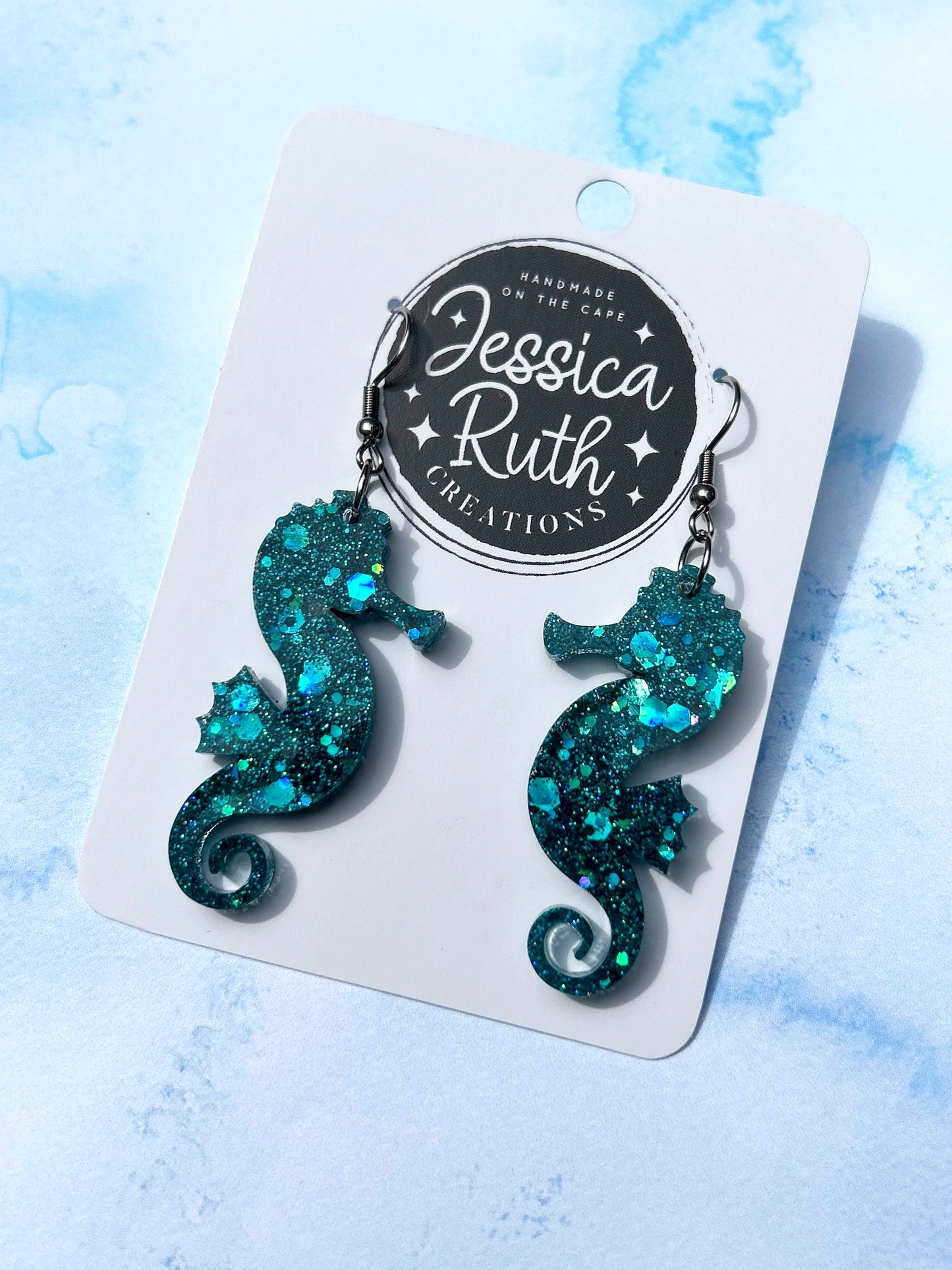 Sparkly Seahorse Dangles