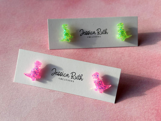 Cute Little Dinosaur Studs