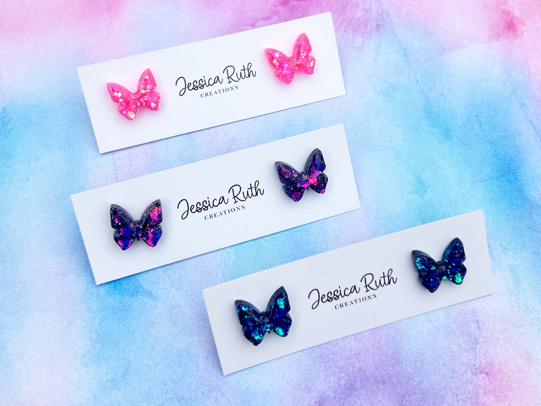 Butterfly Stud Earrings – Jessica Ruth Creations