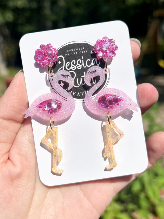 Fantastic Flamingo Dangles