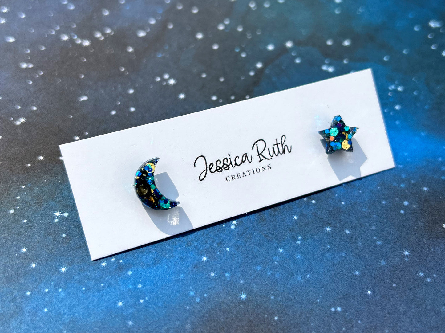 Star & Moon Stud Earrings - Multiple Colors!