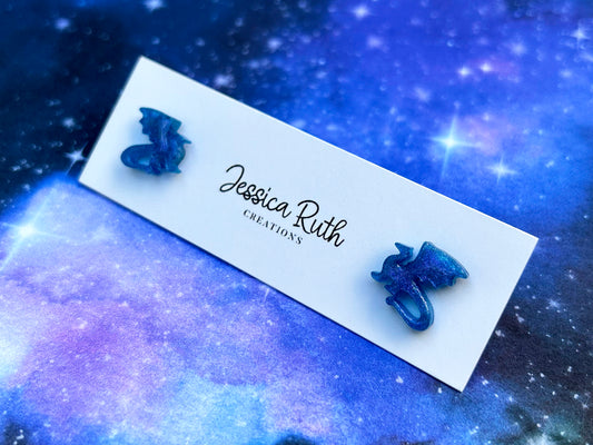 Fantasy Dragon Stud Earrings