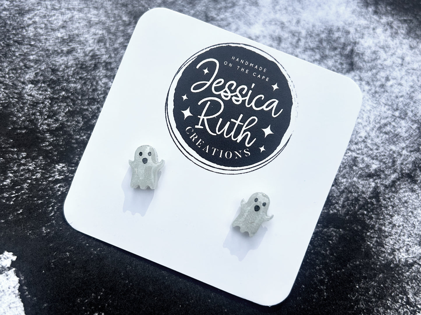 Glow In The Dark Ghost Stud Earrings