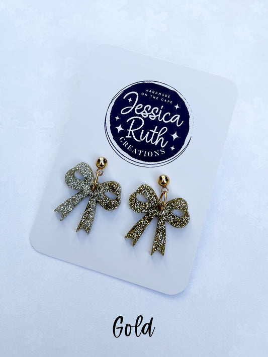 Fun holiday bow dangles