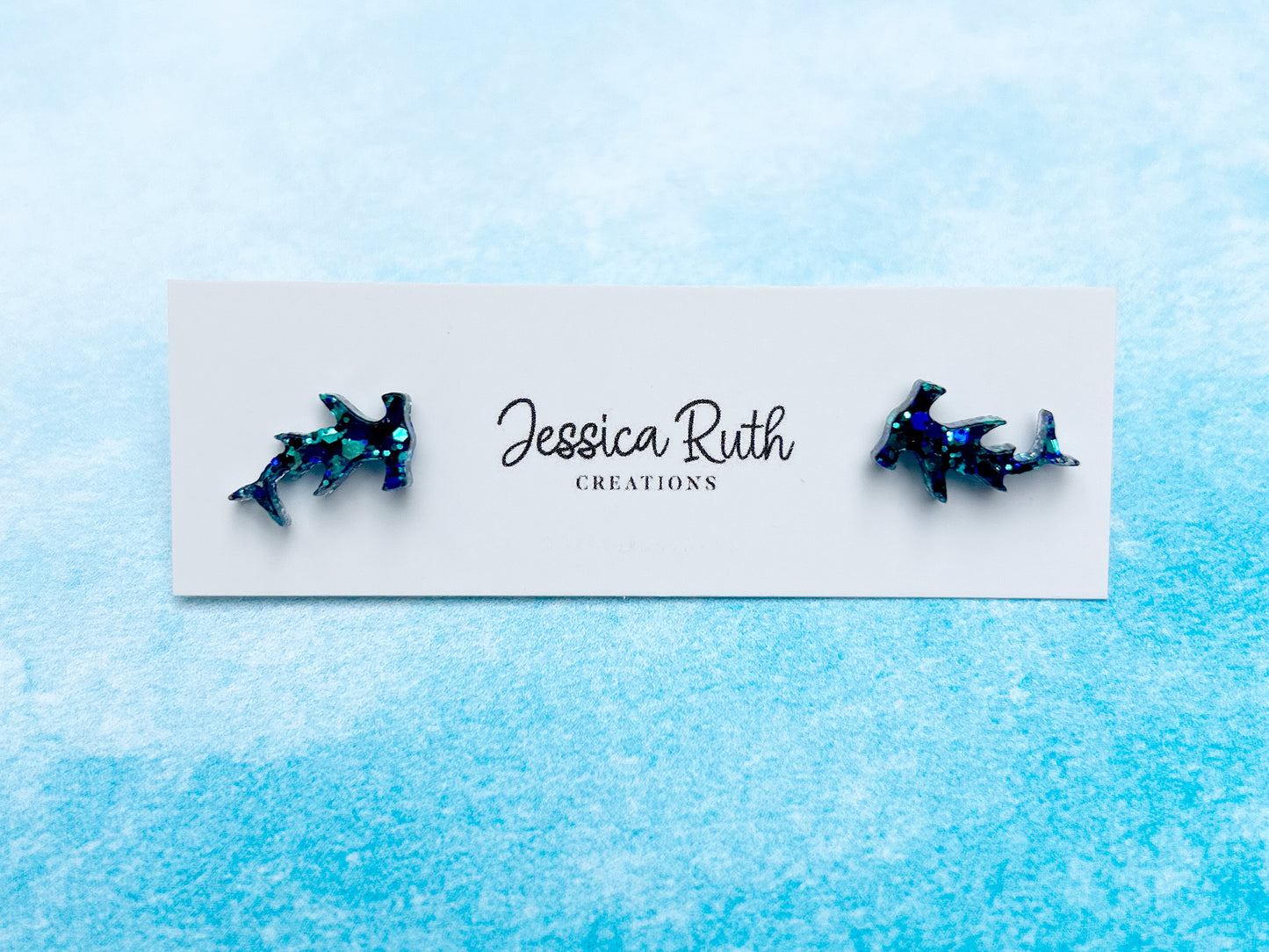 Hammerhead Shark Stud Earrings