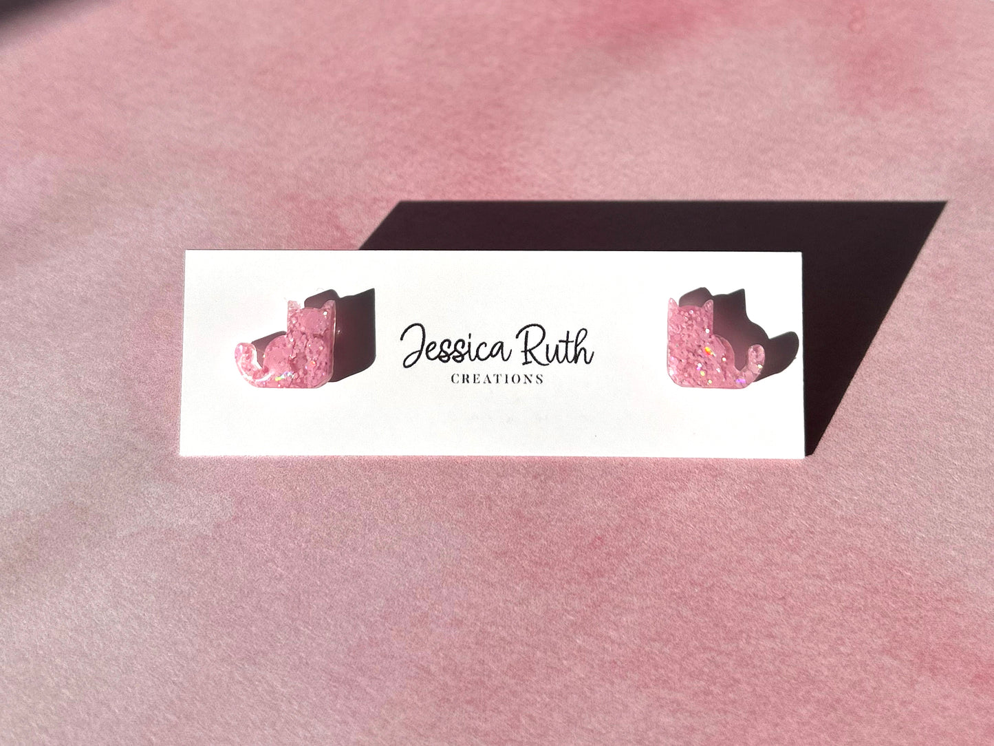 Pink Valentine’s Day Cat Studs