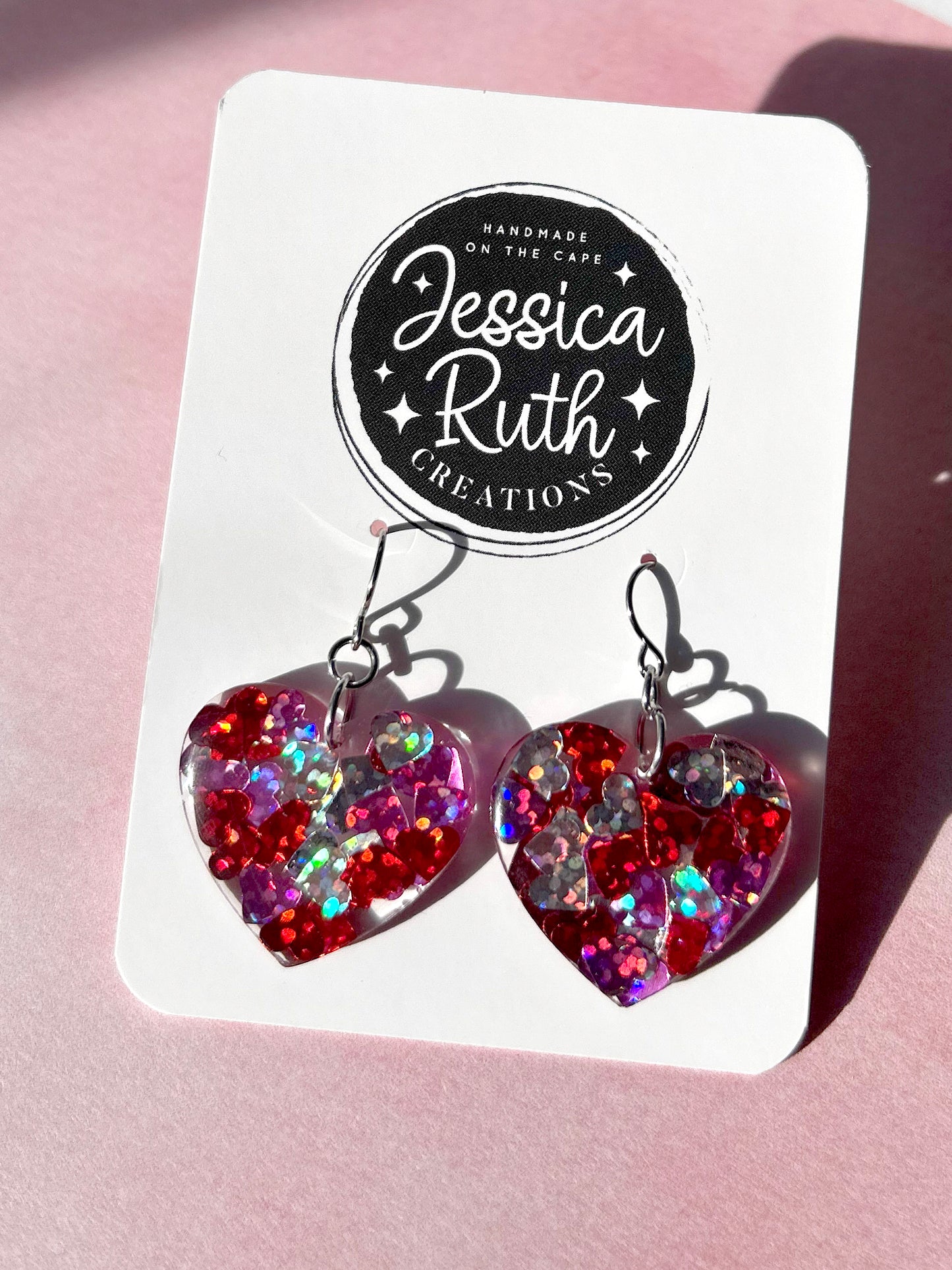 Heart Dangle Earrings