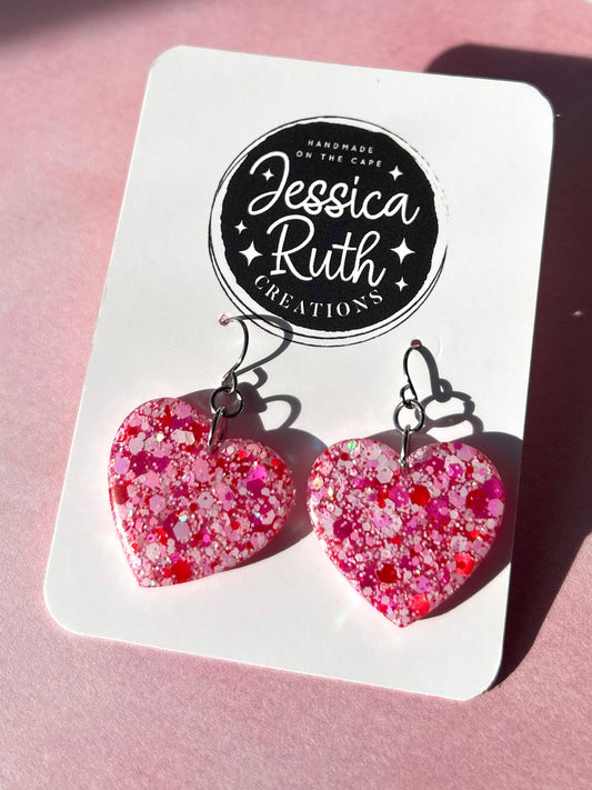 Heart Dangle Earrings