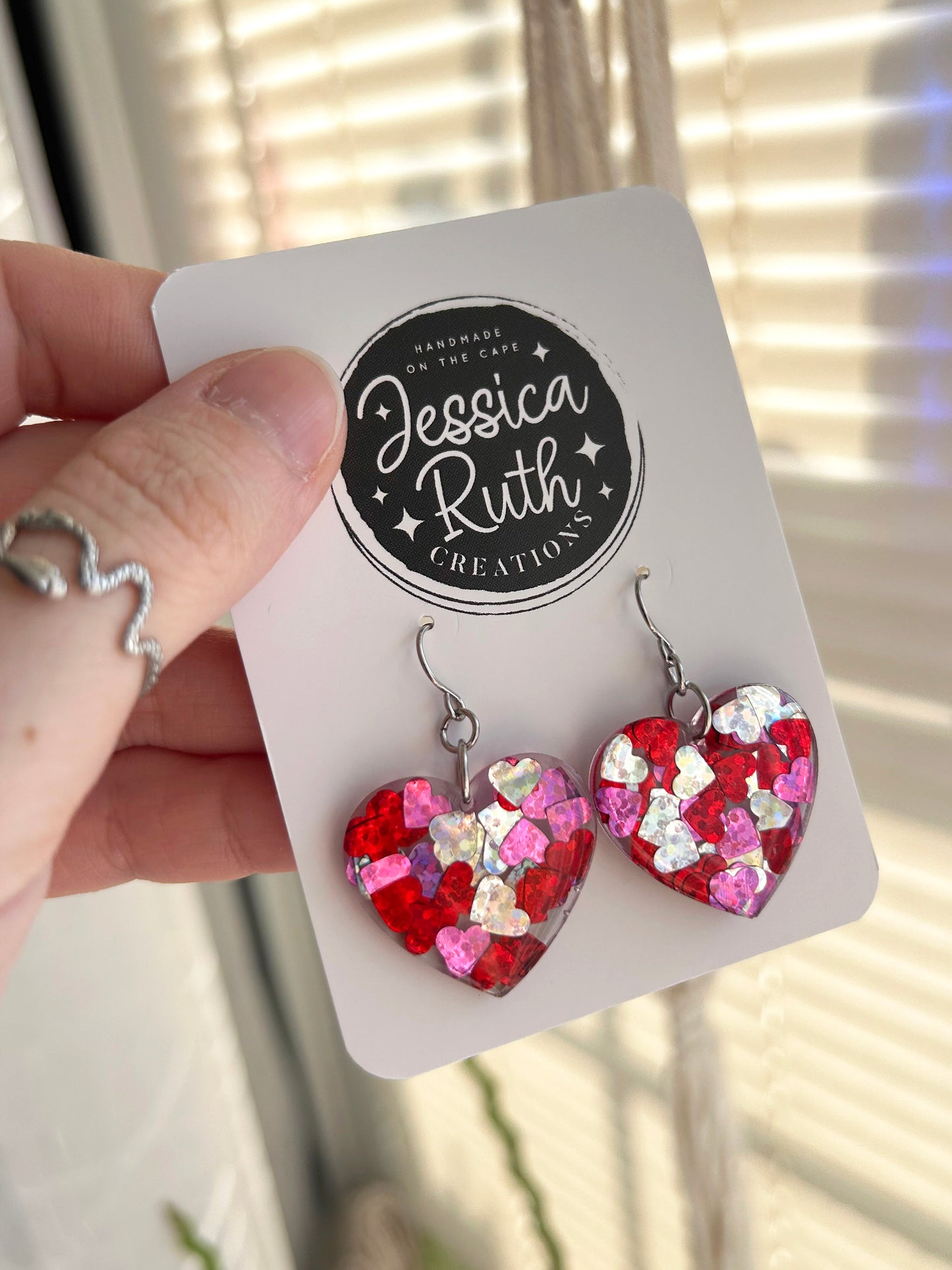 Heart Dangle Earrings